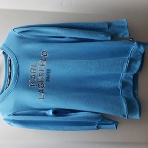 NWT Karl Lagerfeld Sweatshirt Top SZ S